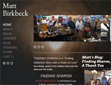 Tablet Screenshot of mattbirkbeck.com